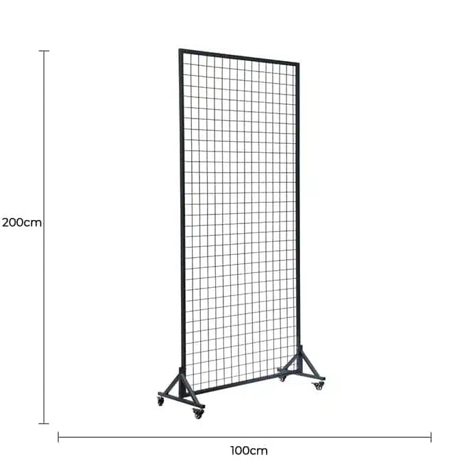 Versatile and Premium Flower Wall Stand / Portable Event Screen with Wheels 2m x 1m - Image 2