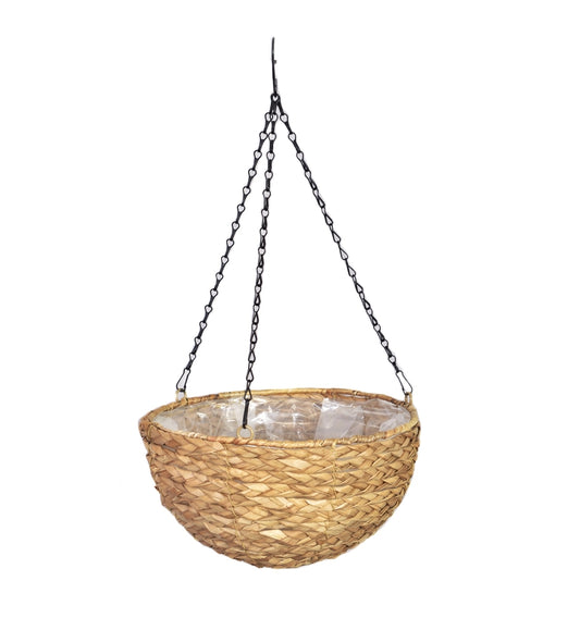 Hanging Round Planter w/ Metal Chain 30cm