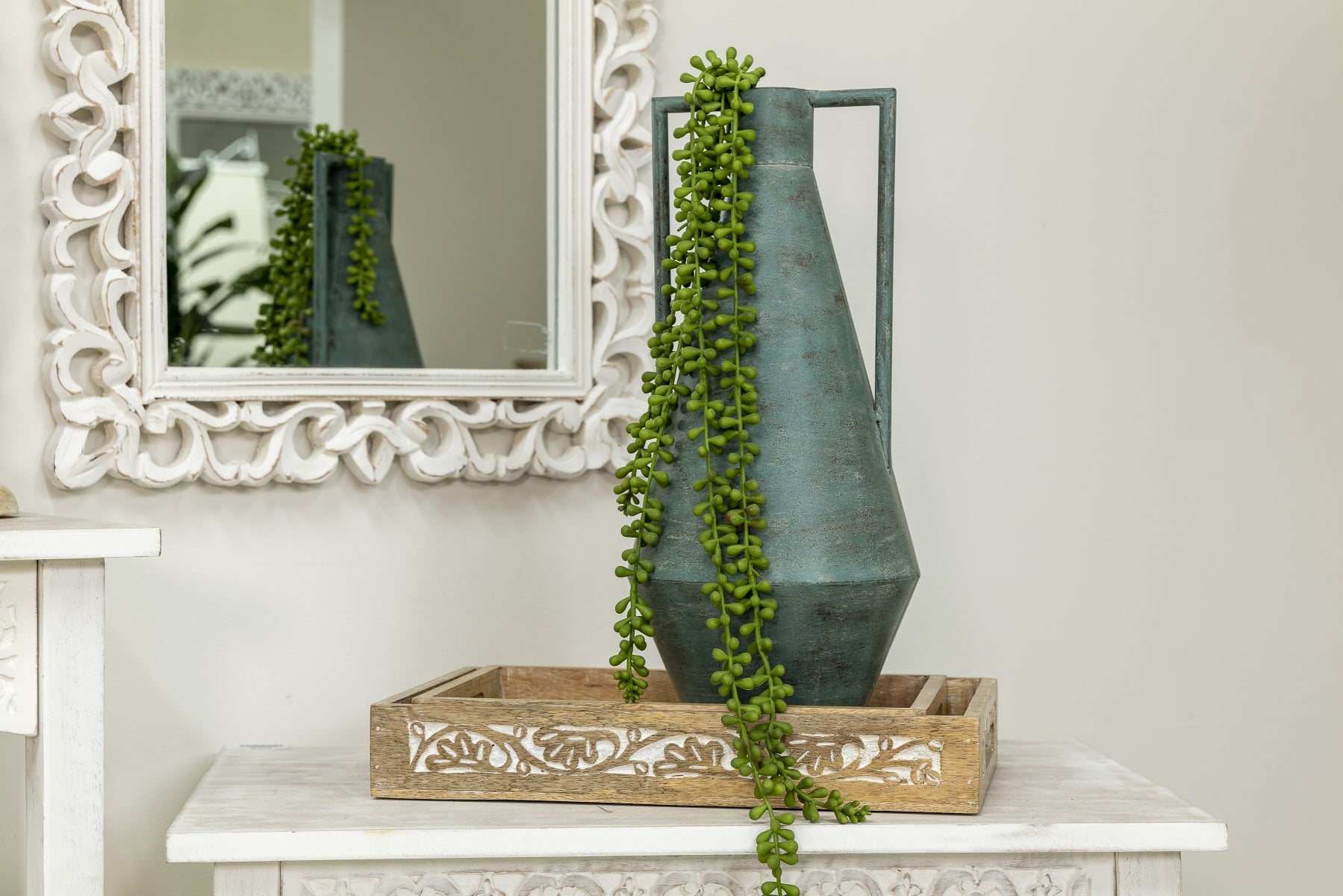 Faux Long String Of Pearls 74cm - Image 2