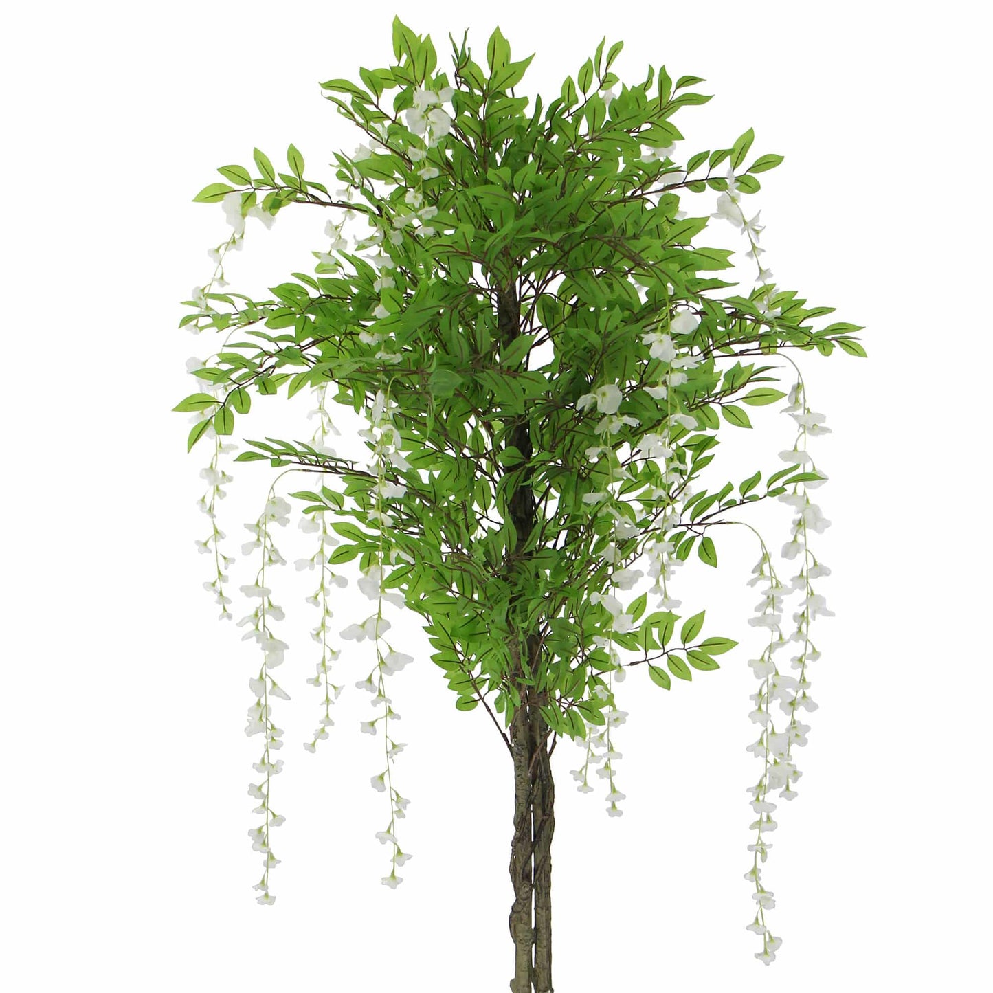 Flowering Artificial Wisteria with White Flowers 180cm - Image 3