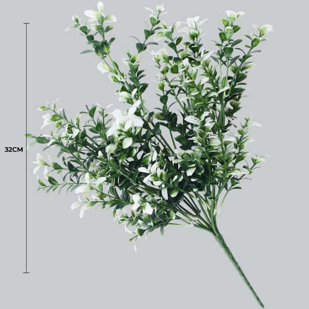 White Tipped Money Leaf Stem UV Resistant 32cm - Image 2