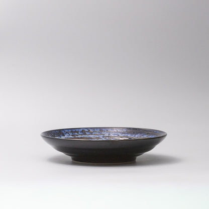 Open Flat Base 23cm Bowl Copper Swirl Glaze - Image 3