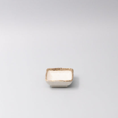 Sauce Dish Square 7cm Flax Glaze