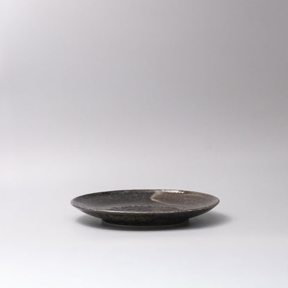 Plate 25cm Bronze Brushstroke Glaze - Image 2