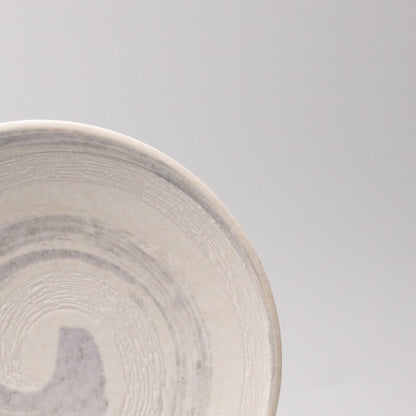 Dinner Plate 23cm Grey Swirl Glaze - Image 2