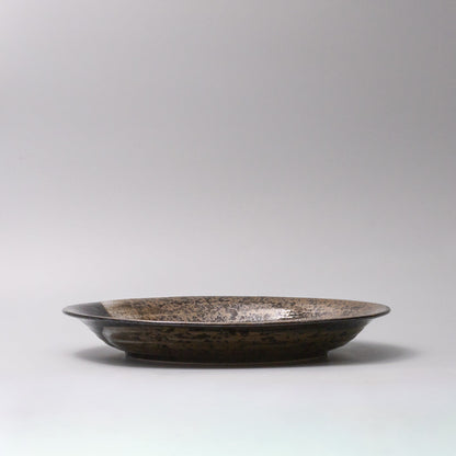 Plate 28cm Bronze Brushstroke Glaze - Image 2