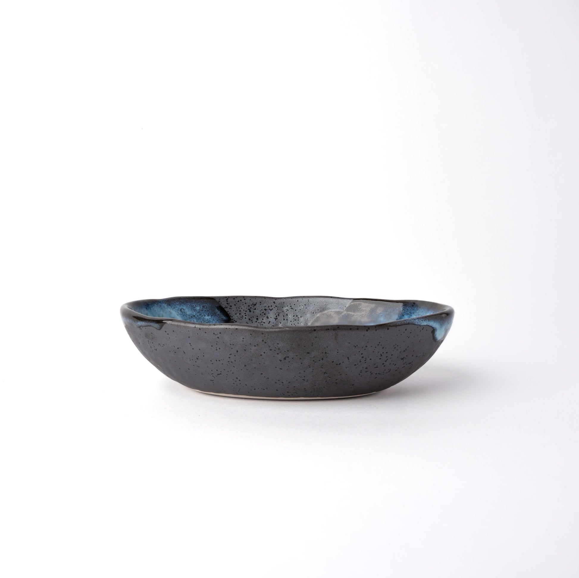 Organic Bowl Oval 16cm Storm Glaze - Image 4