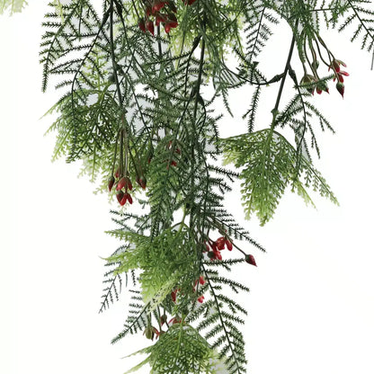Artificial Hanging Christmas Myrtle and Flowering Holly UV Resistant 78cm - Image 3