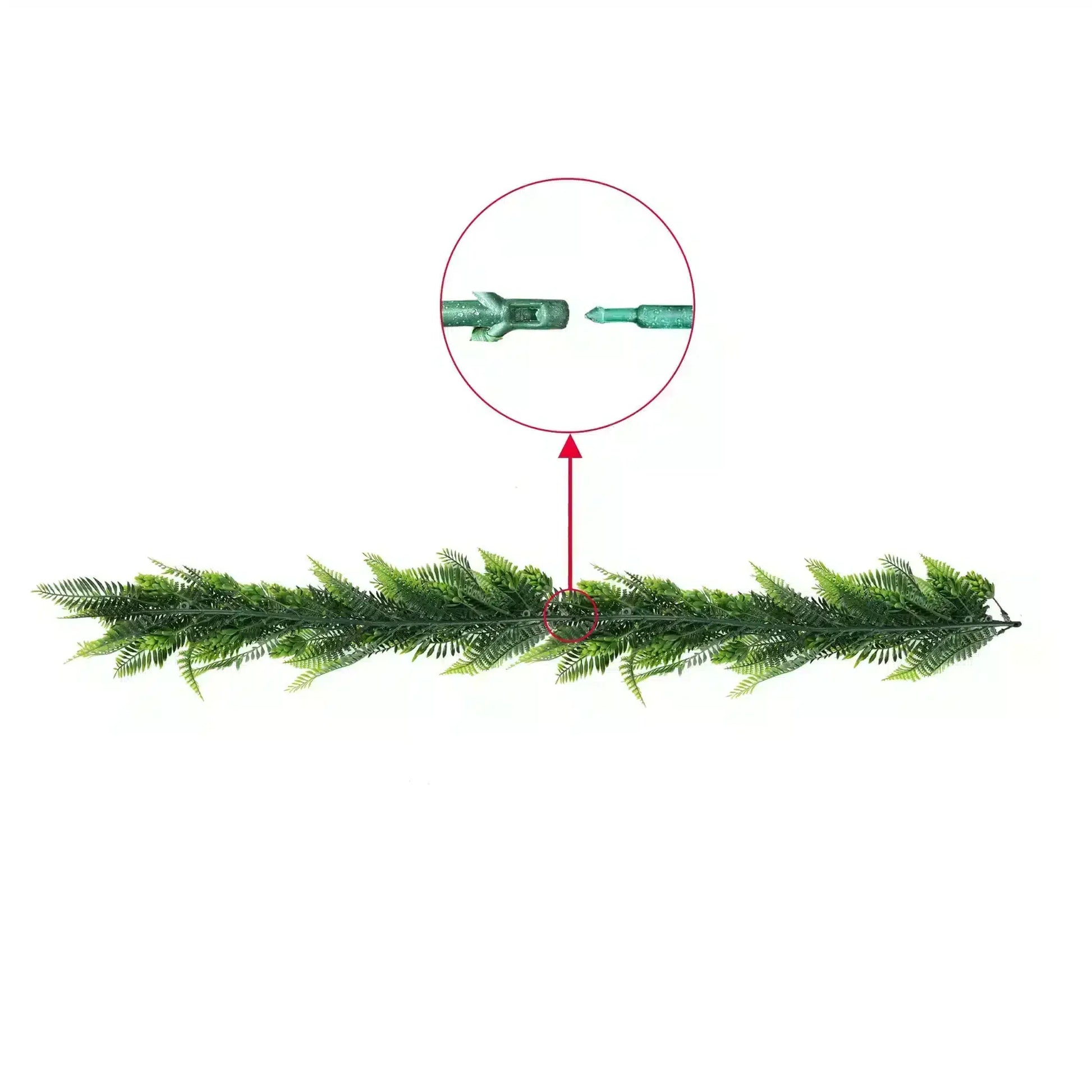 Artificial Extendable Hanging Bracken Fern Garland UV Resistant 55cm - Image 4