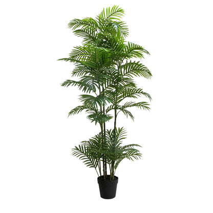 Premium Artificial Potted Multi-trunk Fan Palm 180cm - Image 2