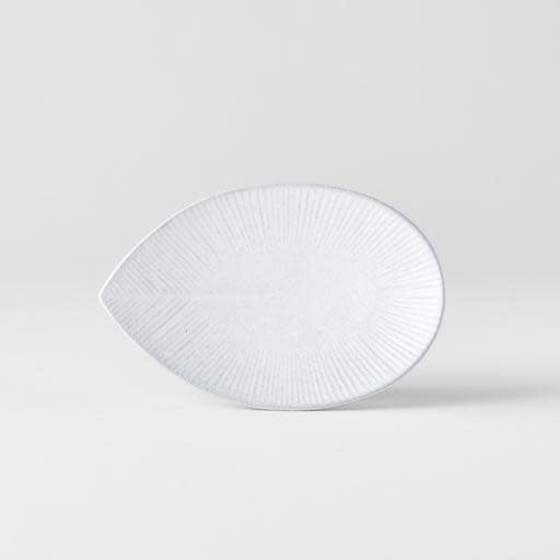 Plate Oval 13.5cm Snow Leaf Glaze - Image 3