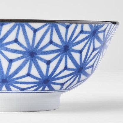 Bowl 19cm Indigo Ikat Starburst Design - Image 2