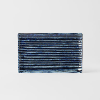 Sushi Plate 24cm Blue Contour Glaze - Image 5