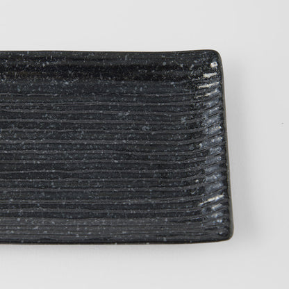 Sashimi Plate 33cm Black Contour Glaze - Image 2