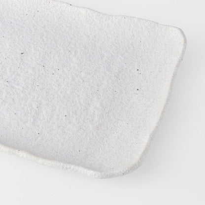 Platter Rectangular 35cm Shell White Glaze - Image 2
