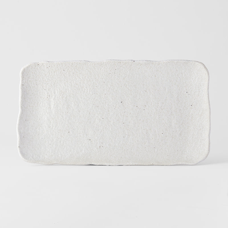 Platter Rectangular 35cm Shell White Glaze - Image 4
