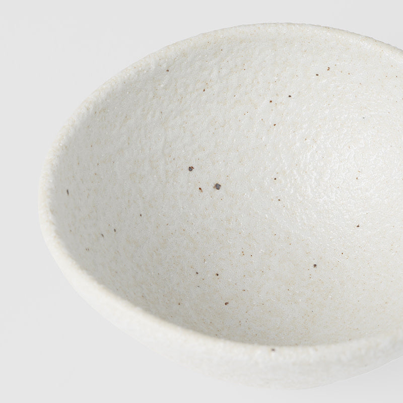Egg Shaped Bowl 13cm Shell White Glaze - Image 3