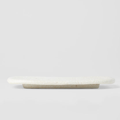 Plate Rectangular 22cm Shell White Glaze - Image 5