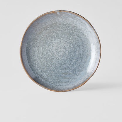 Plate Organic 23cm Steel Grey Glaze - Image 3
