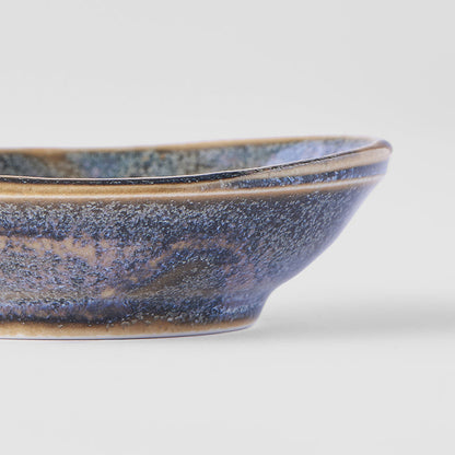 Sauce Dish organic shape 8cm Steel Grey Glaze - Image 3