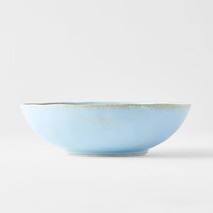 Bowl Oval 16.5cm Soda Blue Glaze - Image 3
