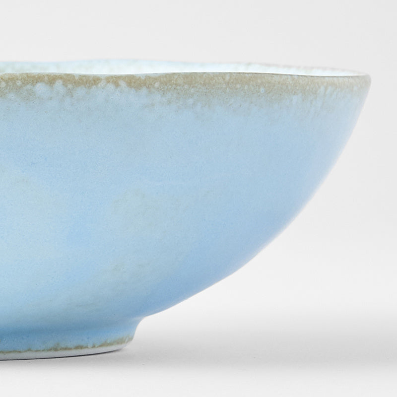 Bowl Oval 16.5cm Soda Blue Glaze - Image 2