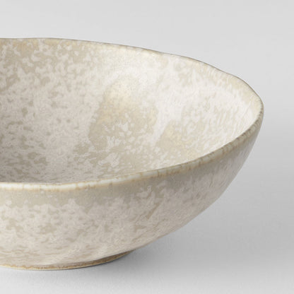 Bowl Oval 16.5cm White Fade Glaze - Image 4