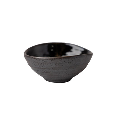 Bowl Small 10cm Metallic Black Glaze - Image 4