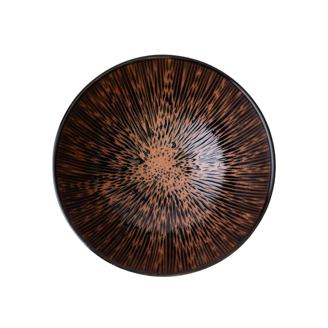 Bowl 19.5cm Bronze Converging Glaze - Image 3