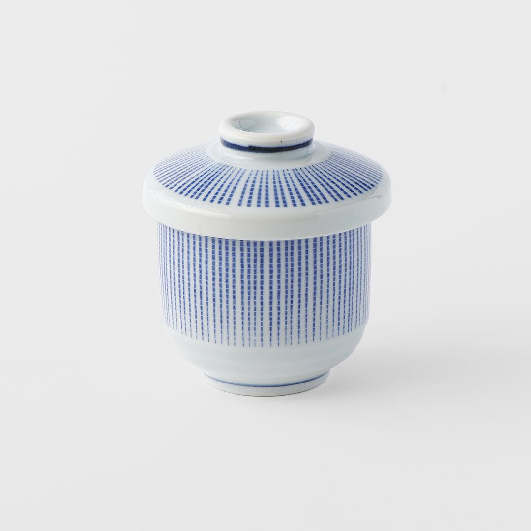 Cup Chawanmushi 150ml Blue Stripe Design - Image 3