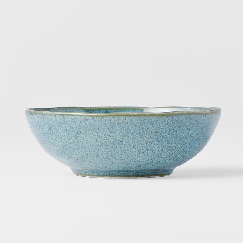 Bowl Oval 14cm Peacock Glaze - Image 3