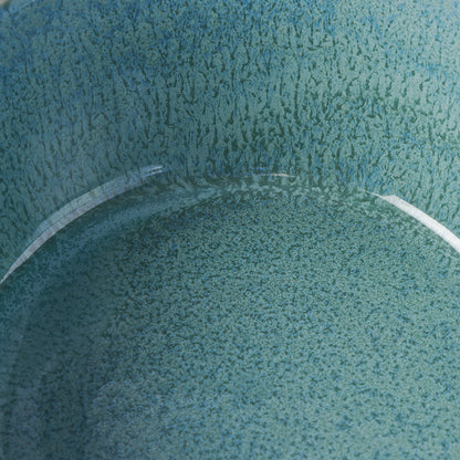 Bowl with Lid 13cm Peacock Glaze - Image 4