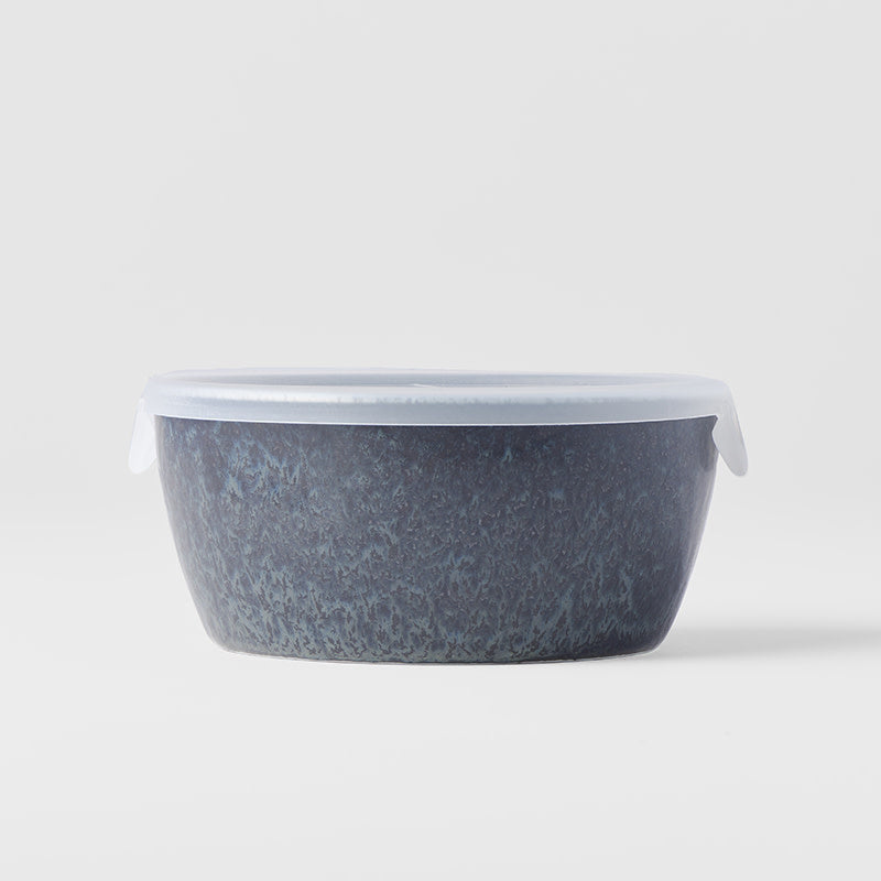 Bowl with Lid 13cm BB Black Glaze - Image 4