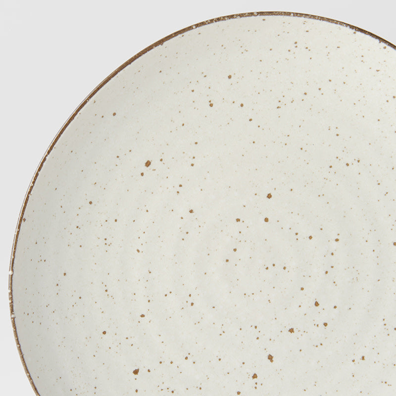 Dinner Plate Organic Shape 23cm Fleck Glaze - Image 2
