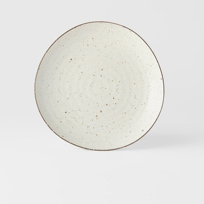 Dinner Plate Organic Shape 23cm Fleck Glaze - Image 3