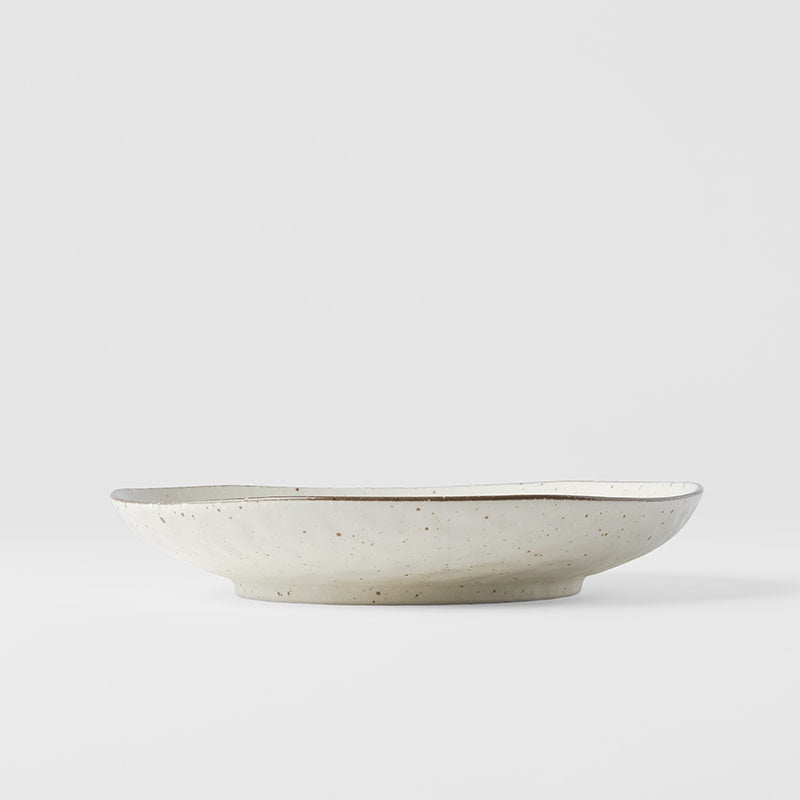 Dinner Plate Organic Shape 23cm Fleck Glaze - Image 4