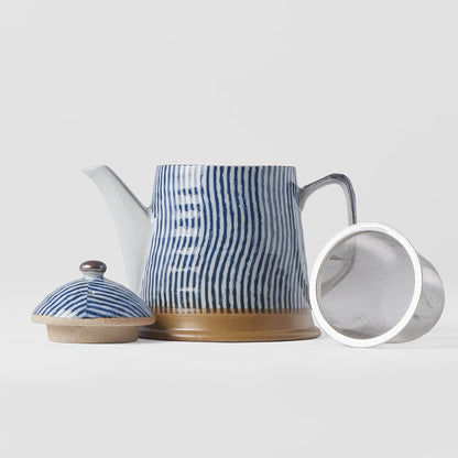 Teapot 400ml Wavy Line Design - Image 2