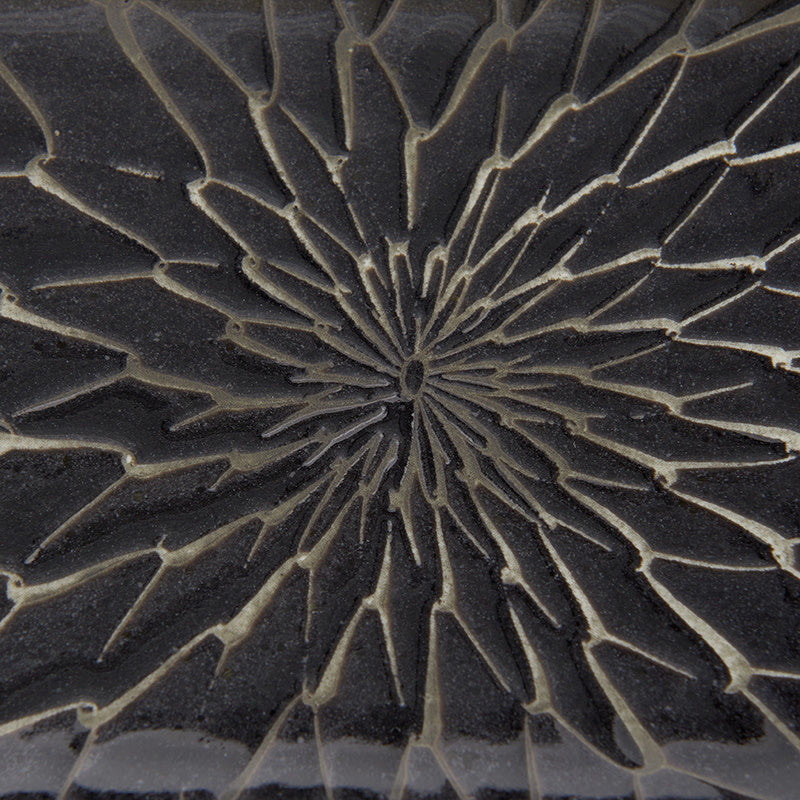 Sushi Plate 22cm Charcoal Net Design - Image 2