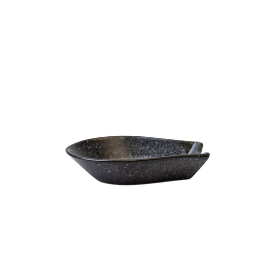 Spoon Rest Small Kanso Matte Black Glaze - Image 2