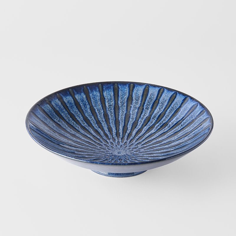 Serving Bowl 28cm Water Channels Glaze