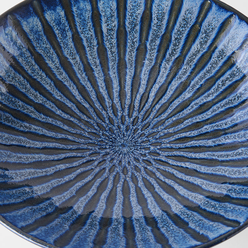 Serving Bowl 28cm Water Channels Glaze - Image 2