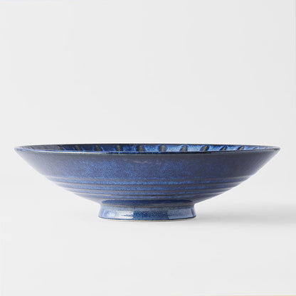Serving Bowl 28cm Water Channels Glaze - Image 3