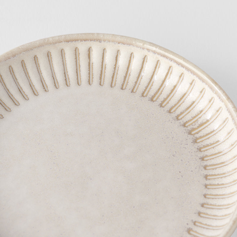 Sauce Dish 9cm Ridged Alabaster Glaze - Image 2