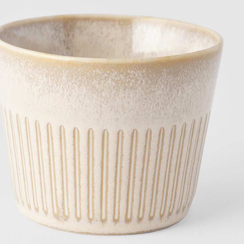 Cup Soba 175ml Ridged Alabaster Glaze - Image 2