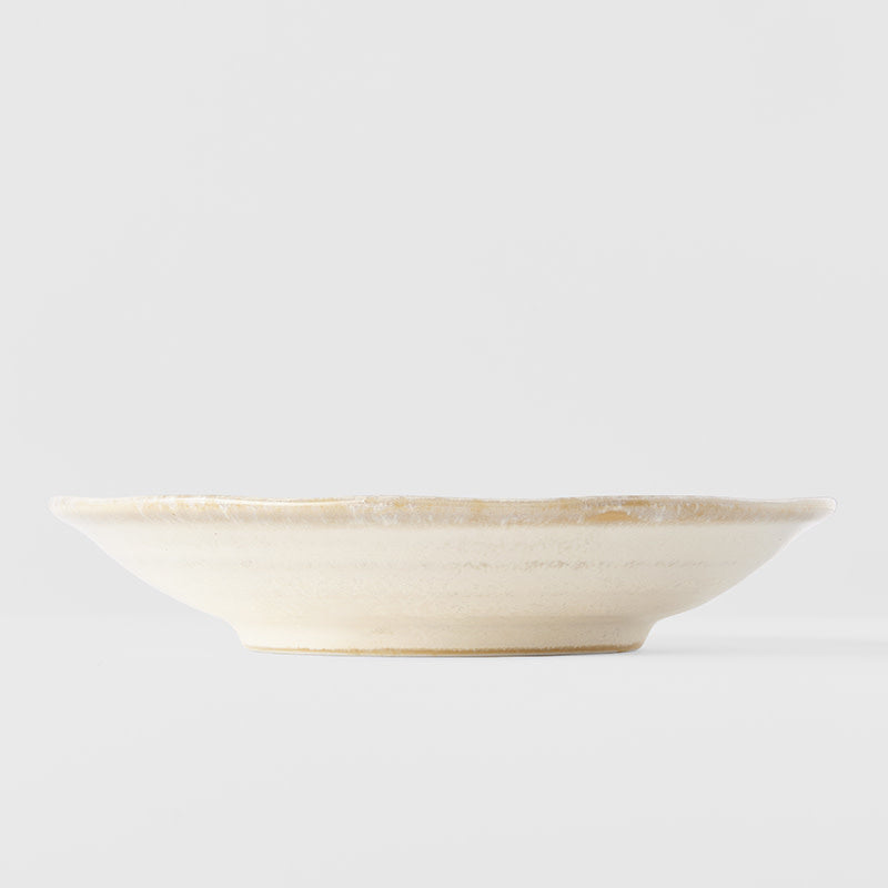 Tapas Plate 16cm Ridged Alabaster Glaze - Image 4