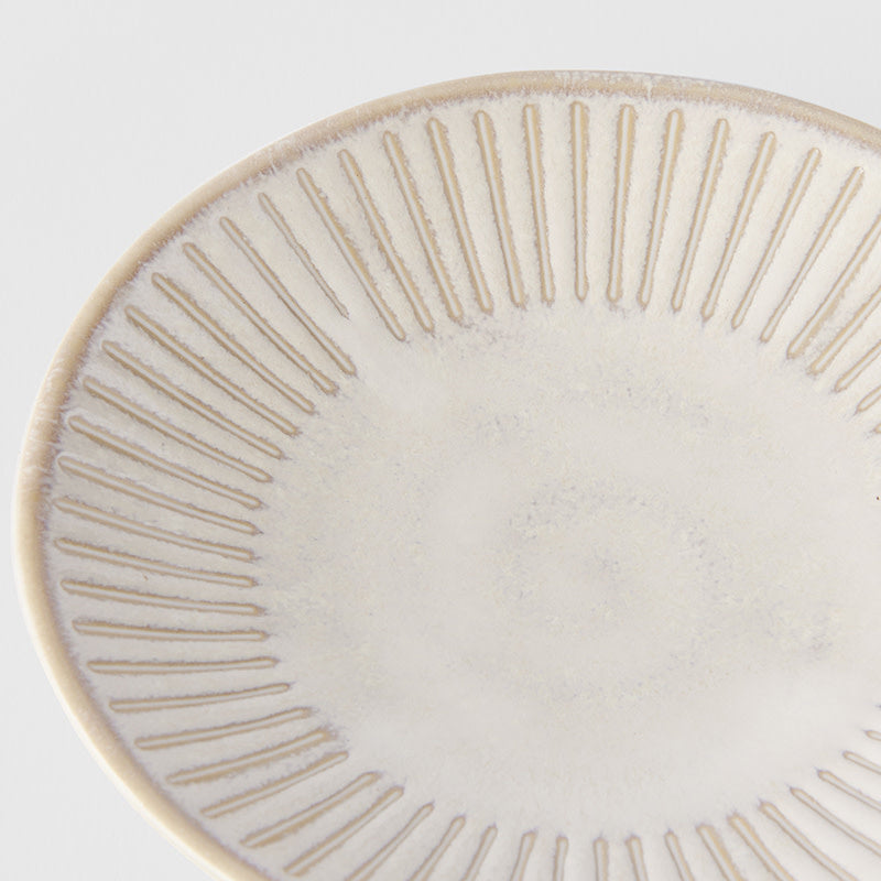 Sauce Dish Large 12cm Ridged Alabaster Glaze - Image 3