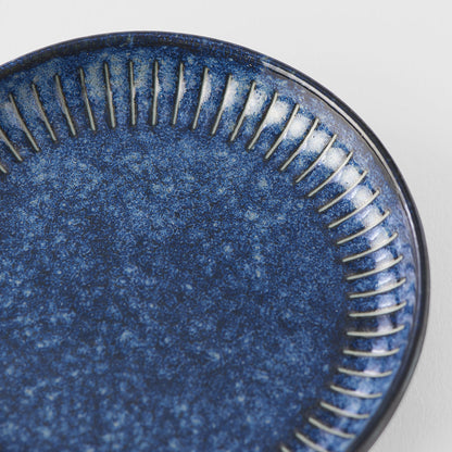 Sauce Dish 9cm Ridged Indigo Design - Image 3