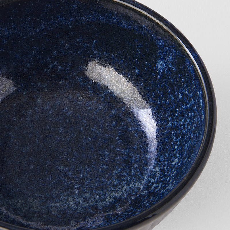 Ramekin Sauce Dish 10.5cm Ridged Indigo Glaze - Image 2