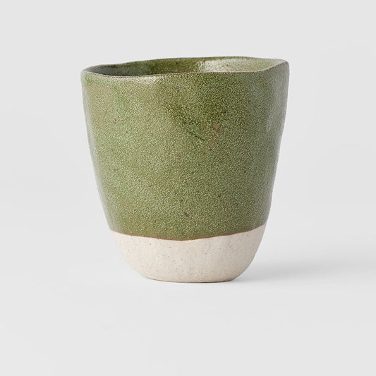Lopsided Mug 275ml Matcha Green Glaze - Image 2
