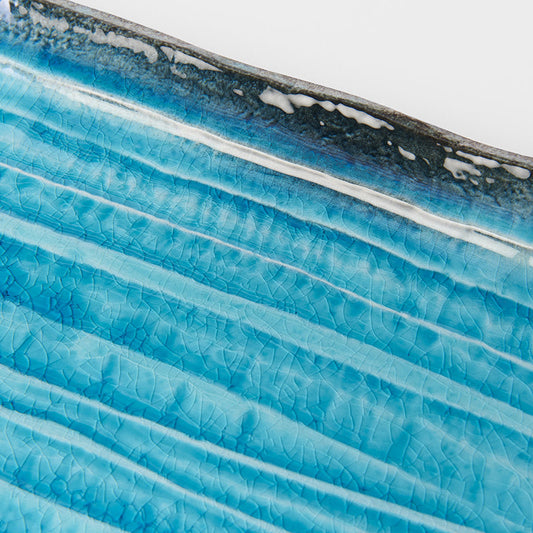 Serving Platter 42cm Sky Blue Glaze - Image 2